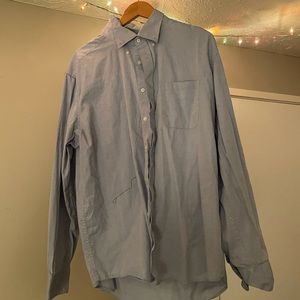 Blue button up